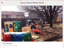 Tablet Screenshot of daynasdaycare.com